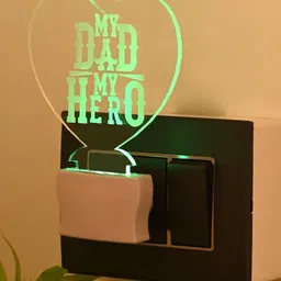 1ST TIME White 3D Illusion Self Color Changing LED Night Lamp-picture-38