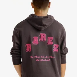 RARE RABBIT Men Typography Printed Hooded Sweatshirt-picture-43