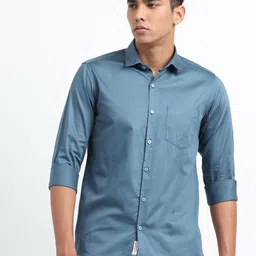 U.S. PITCHERS Men Comfort Oversized Fit Solid Spread Collar Satin Casual Shirt-picture-28