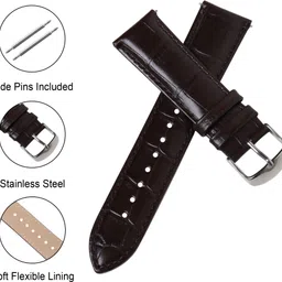 Roycee 49222220 20 mm Genuine Leather Watch Strap image 4
