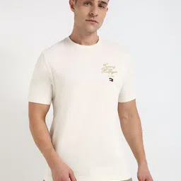 Tommy Hilfiger Men Solid Round Neck Cotton T-shirt-picture-14