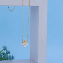 SZN Set Of 2 Gold-Plated Artificial Beaded Minimal Chains image 4