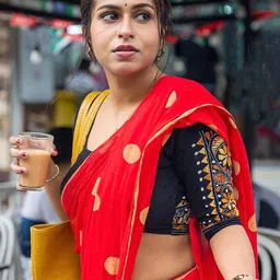 RIDDHIMAN FASHION Polka Dot Pure Cotton Saree-image-82