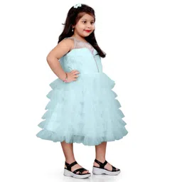 baesd Shrithi Fashion Fab Layered Net Fit & Flare Dress image 3