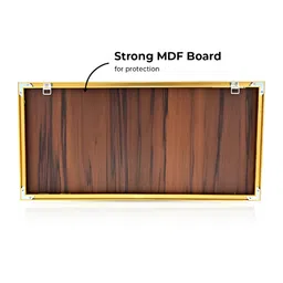 THE NEXT DECOR Yellow Two Peacock With Flower Background Glass Finish Horizontal Wall Art image 2