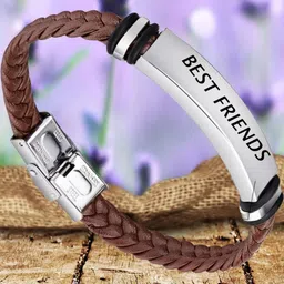Sullery Silver-Plated Leather Bracelet-image-30