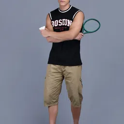 KAY DEE Men Pack of 2 Typography Printed Round Neck Cotton Slim Fit T-shirts image 3