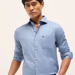 THE BEAR HOUSE Men Solid Spread Collar Casual Shirt-picture-32