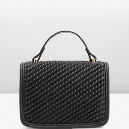 DressBerry Textured Structured Satchel image 4
