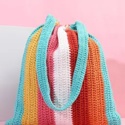 ITIHASIKALA Women Textured Structured Cotton Tote Bag-picture-40