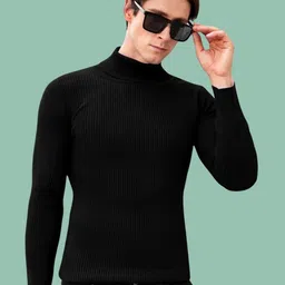 NATRIS Men Ribbed Woollen Pullover-picture-25
