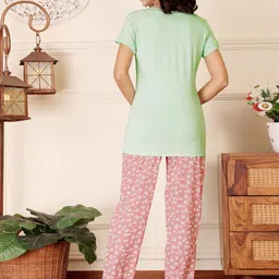 Bodycare Typography Printed Pure Cotton Tshirt & Pyjamas image 4