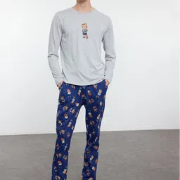 Trendyol Men Printed Night suit-picture-25