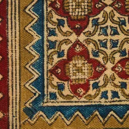 Fabindia Beige & Red Kalamkari Printed Cotton Dhurries image 4