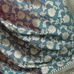 Exotic India Floral Woven Design Dupatta With Zari image 2
