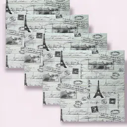 Lukzer Grey & Black Printed Self Adhesive 3D Wall Panels image 1