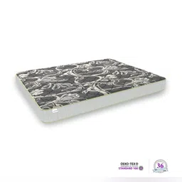 SLEEP SPA White & Charcoal Quilted Cotton Orthopedic King Size Mattress image 5