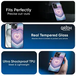 QRIOH Geometric Printed iPhone 13 Back Case Mobile Accessories image 5