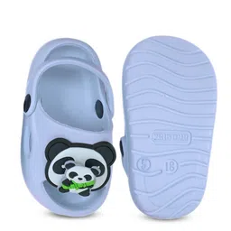 Yellow Bee Boys Eye-Catching Panda & Bamboo Rotating Charms Clogs image 3