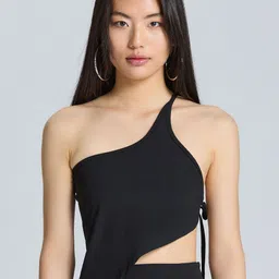 ZOMODA Tie-Up Neck Crop Top-picture-10