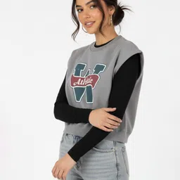 glitchez Women Boxy Crop Sweatshirt-picture-17