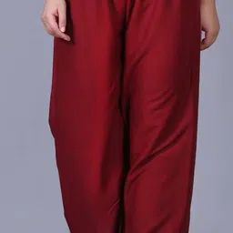 KALINI Women Solid Slip-On Palazzos image 4