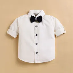 LITTLE COLLARS Boys Checked Shirt with Trousers image 3