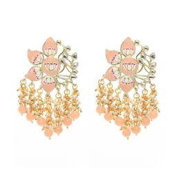 JOHARKAMAL Floral Drop Earrings image 4