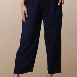 myplusfashion Women Plus Size Woolen Palazzos-picture-48