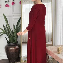 Anni Designer Embroidered V-Neck Thread Work Anarkali Kurta With Palazzo & Dupatta image 5