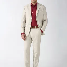 Peter England Elite Slim-Fit Single-Breasted Two-Piece Suit image 5
