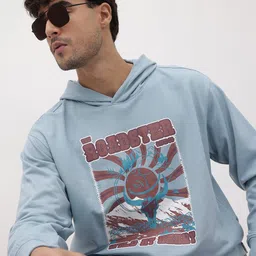 The Roadster Life Co. Printed Hooded Sweatshirt-image-6