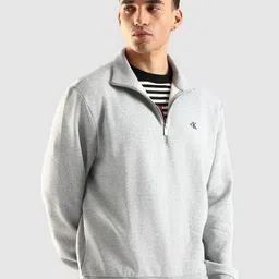 Calvin Klein Jeans Men Shirt Collar Cotton Front-Open Sweatshirt image 3