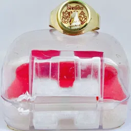 R G MART Unisex Trisakti Sank Gold-Plated Finger Ring image 2