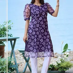 Anouk Rustic Women Floral Printed Kurta image 3