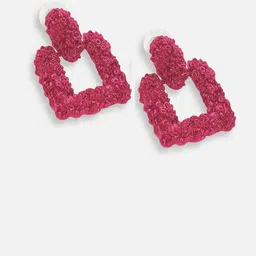 DressBerry Gold-Plated Geometric Shaped Drop Earrings image 3