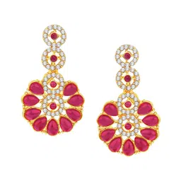 Atasi International Gold-Plated American-Diamond Studded Jewellery Set image 3