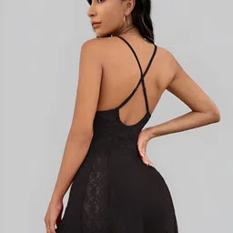 Broiden Self Design Shoulder Straps Baby Doll image 3