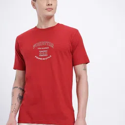 glitchez Typography Print Round Neck Regular Fit T-shirt image 4