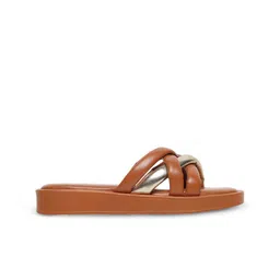 Monrow Women Open Toe Leah Tan Flats image 4