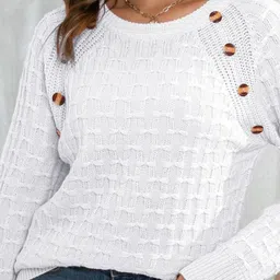Oh Rare Women Cable Knit Pullover image 3