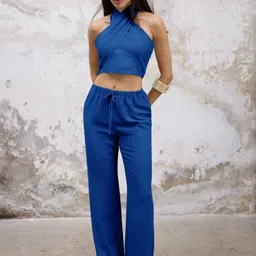 Trendyol Halter Neck Sleeveless Top With Trouser-picture-33