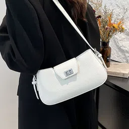 LULU & SKY Women Solid Structured Shoulder Bag image 5