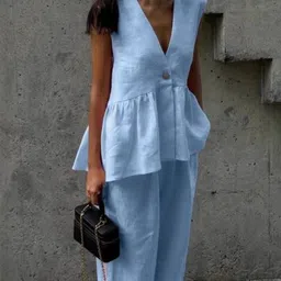 MIAKEE Sleeveless Top & Palazzos Co-Ord Set image 4