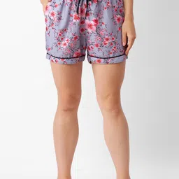 FashionRack Women Pack Of 2 Floral Printed Lounge Shorts image 5