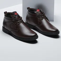 Field Care Men Shock Absorbing Anti-Skid Padded Block-Heeled Formal Boots-picture-21