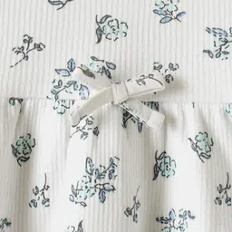 R&B Girls Floral Printed Round Neck Fit and Flare Dress image 4