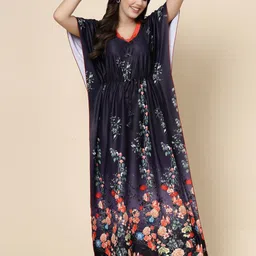 CHUI MUI Women Printed Maxi Kaftan Nightdress-picture-34