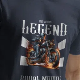 GRACE & JACK Graphic Printed Round Neck Short Sleeves Regular Fit Casual T-Shirt image 2