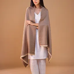 SWI Stylish Women Geometric Woven Design Woolen Stole image 4